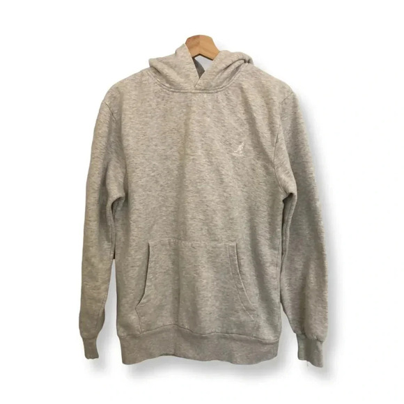 3/$25 ❥ Kangol Light Heather Gray Hoodie  Size M Casual Cool Comfy Cozy 90s Y2K - Picture 1 of 11